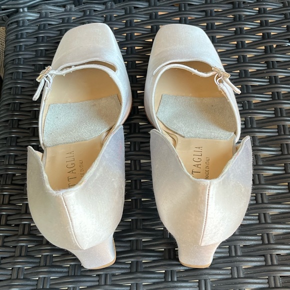 Battaglia Satin Mary Jane Block Heels. Made in Italy - Picture 8 of 11